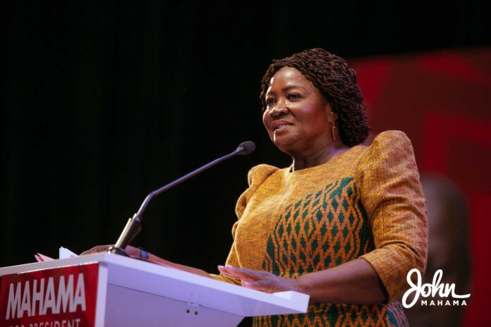 The vice presidential candidate of the National Democratic Congress (NDC), Prof. Jane Naana Opoku-Agyemang